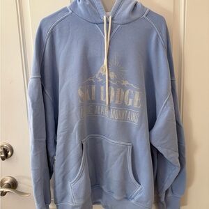 Aerie Light Blue Ski Lodge Hoodie